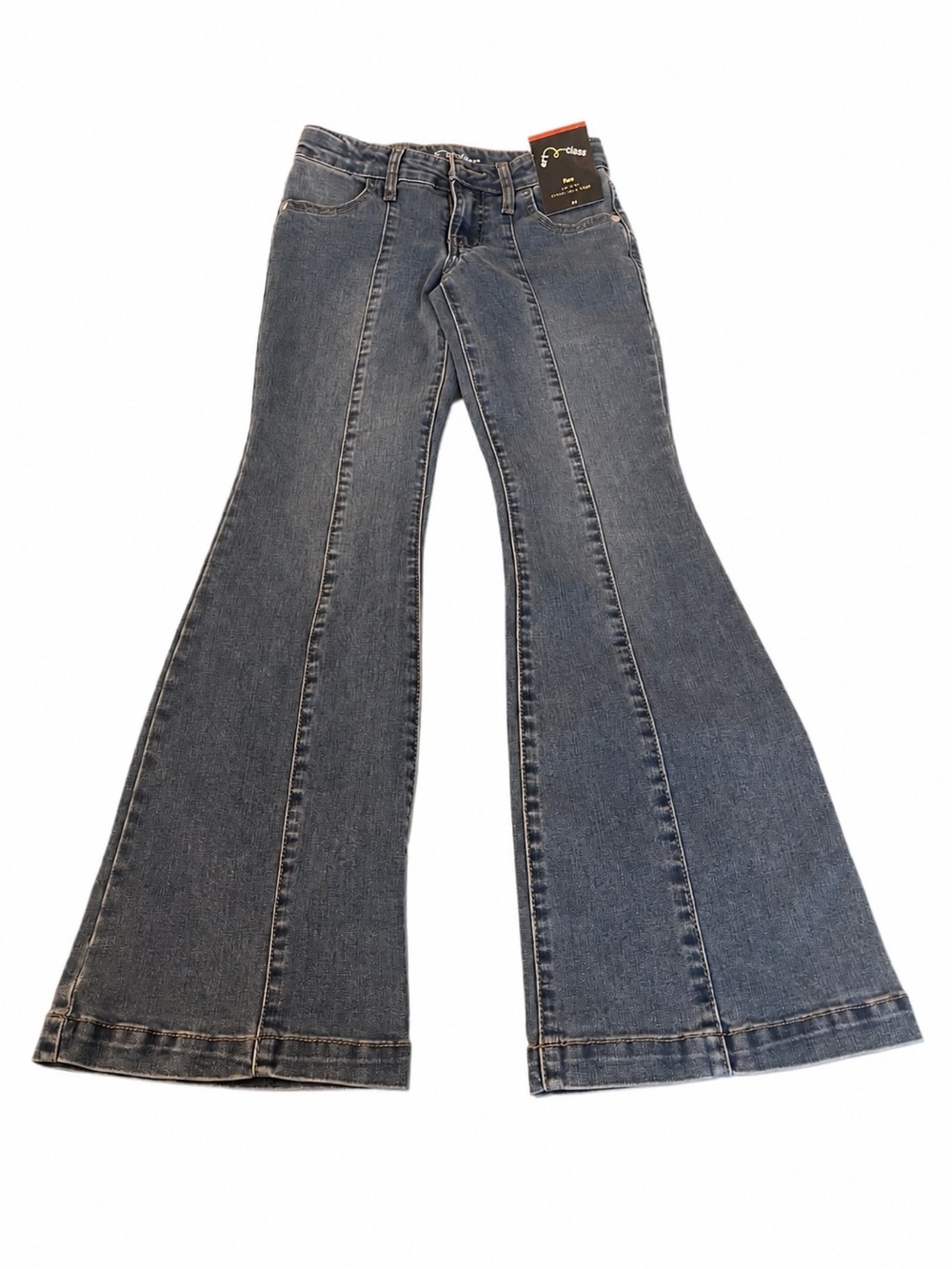 Art Class Girls Flare Jeans Size 10 Y2K Stretch Denim Trendy - Picture 2 of 9